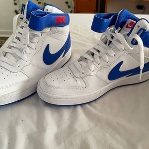 Blue Air Force high tops